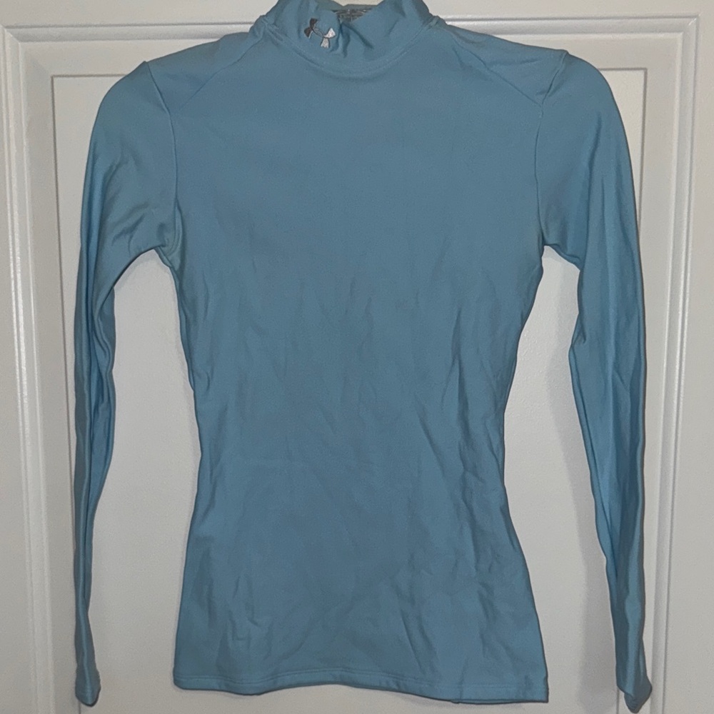 Under Armour Light Blue Long Sleeve Women's Cold Gear